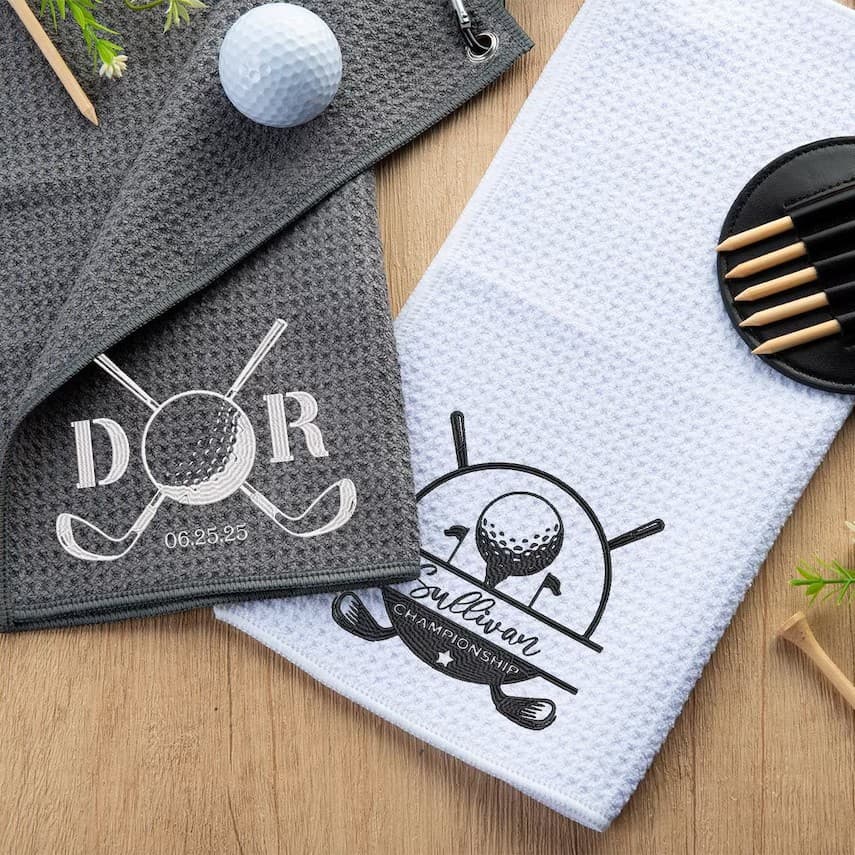 Golf Embroidered Towel
