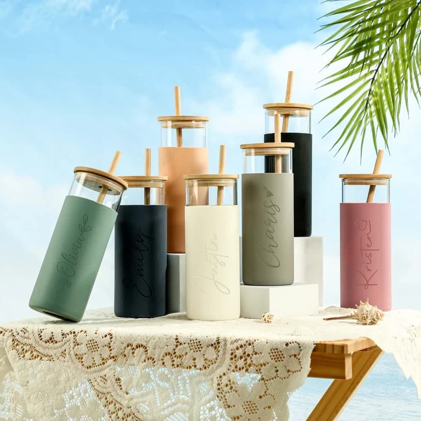 Bamboo-lid Glass