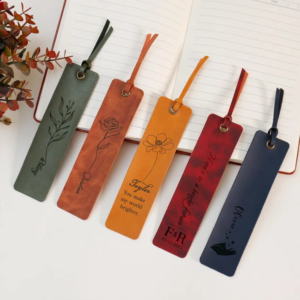 Leather Bookmarks