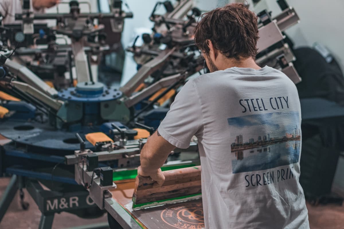 Screen Printing Carousel Press